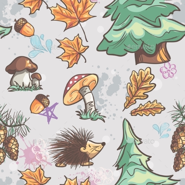GraphicRiver Seamless Texture of Animals and Nature 9648684 GraphicRiver Seamless Texture of Animals and Nature 9648684