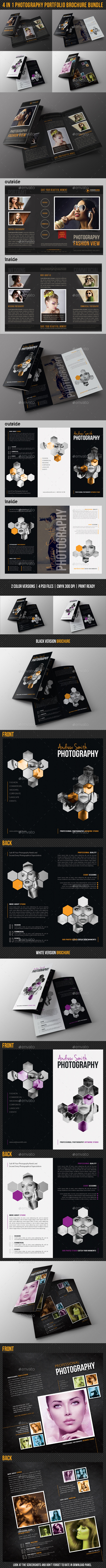 GraphicRiver 4 in 1 Photography Portfolio Brochure Bundle 9648706 GraphicRiver 4 in 1 Photography Portfolio Brochure Bundle 9648706