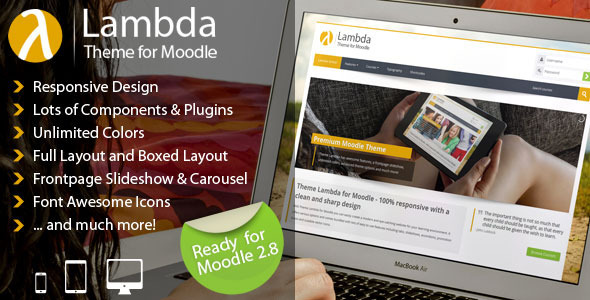 lambda - responsive moodle theme 