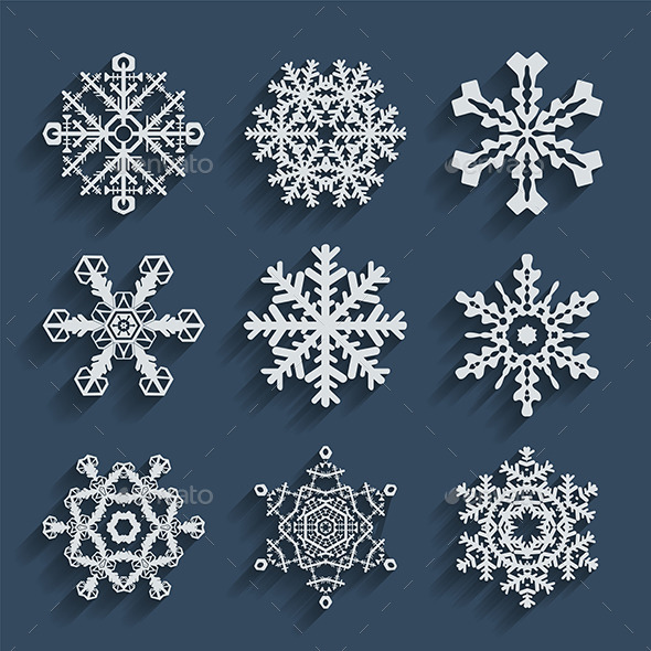 GraphicRiver Snowflakes Icons 9649130 GraphicRiver Snowflakes Icons 9649130