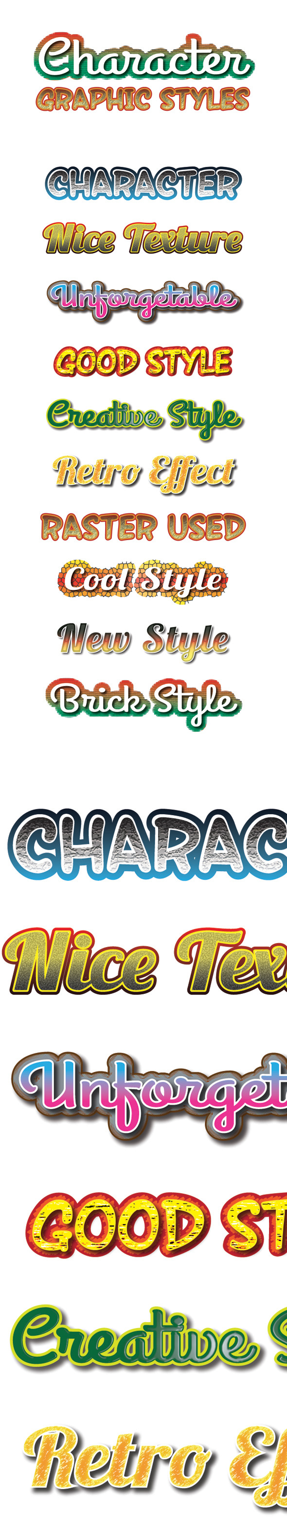 GraphicRiver Character Graphic Styles for Ai 9649409 GraphicRiver Character Graphic Styles for Ai 9649409