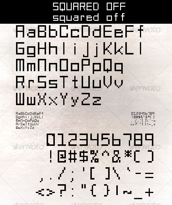 Squared Off - Bitmap & Pixel Decorative
