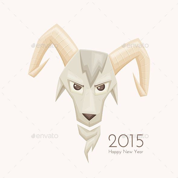 GraphicRiver Goat with Rounded Horns 9649516 GraphicRiver Goat with Rounded Horns 9649516