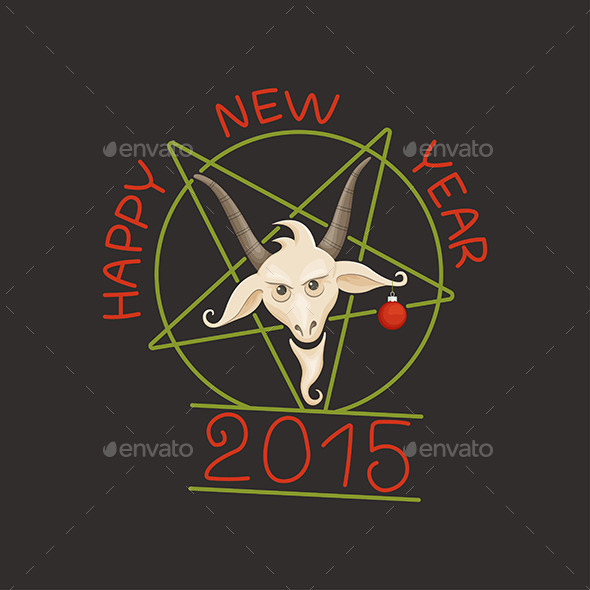 GraphicRiver Happy Year of the Goat 9649535 GraphicRiver Happy Year of the Goat 9649535