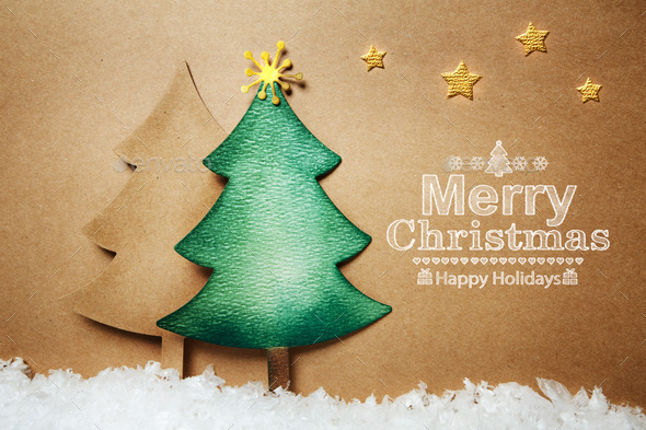 Handmade paper craft Christmas tree (Misc) Photo Download