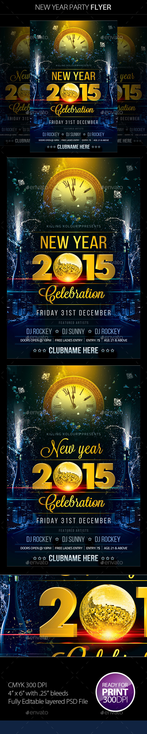GraphicRiver New Year Party Flyer 9651520 GraphicRiver New Year Party Flyer 9651520