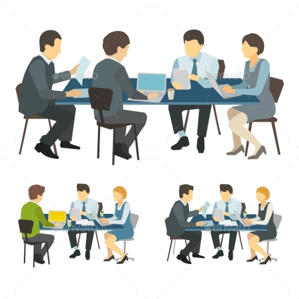 GraphicRiver People working at the desk 9652077 GraphicRiver People working at the desk 9652077