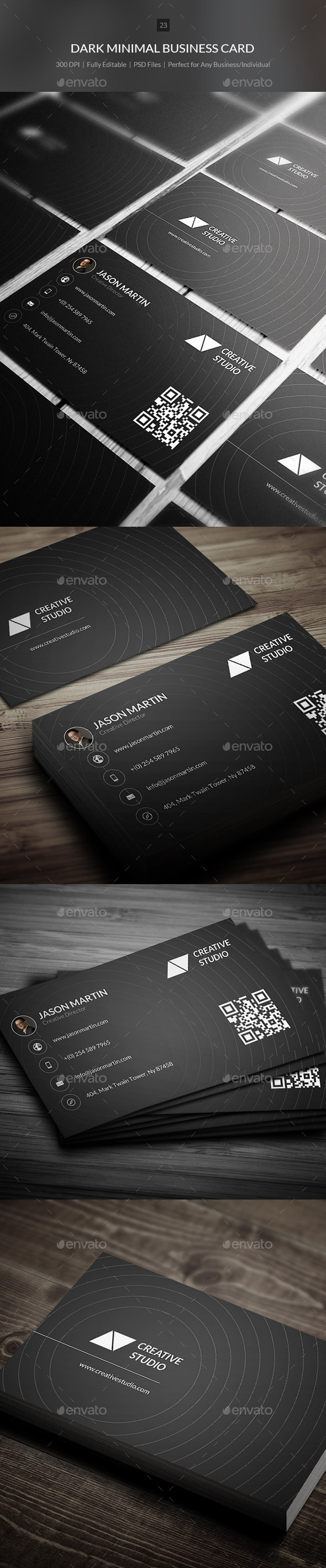 GraphicRiver Dark Minimal Business Card 23 9618110 GraphicRiver Dark Minimal Business Card 23 9618110
