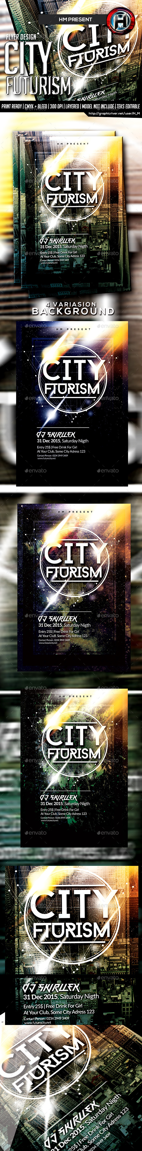 GraphicRiver Futurism City Flyer Design 9655564 GraphicRiver Futurism City Flyer Design 9655564
