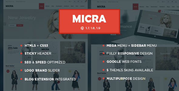 Micra - Responsive Multipurpose Magento Theme