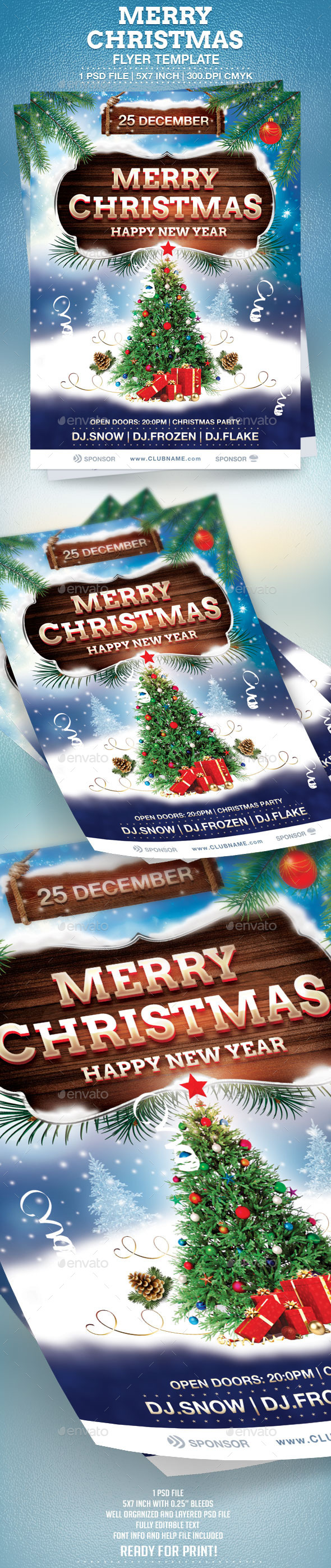 GraphicRiver Merry Christmas Flyer Template 9655703 GraphicRiver Merry Christmas Flyer Template 9655703