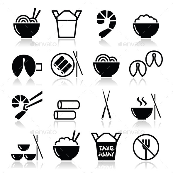 GraphicRiver Chinese Take Away Food Icons 9655731 GraphicRiver Chinese Take Away Food Icons 9655731