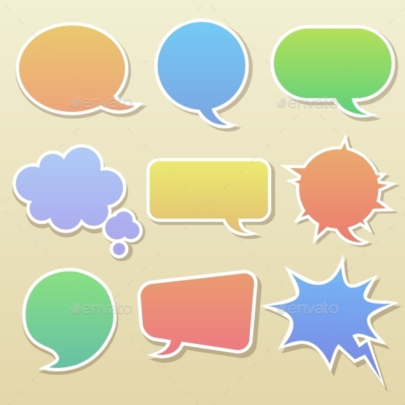 GraphicRiver Set of Comic Bubbles 9655899 GraphicRiver Set of Comic Bubbles 9655899