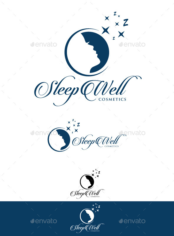 GraphicRiver Sleep Well Cosmetics Logo 9656387 GraphicRiver Sleep Well Cosmetics Logo 9656387