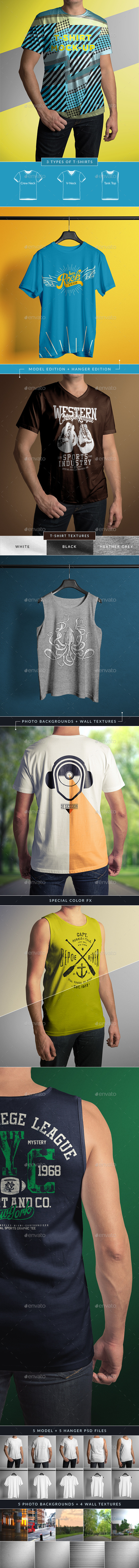 GraphicRiver T-Shirt Mock-Up Male Model Classic Edition 9657829 GraphicRiver T-Shirt Mock-Up Male Model Classic Edition 9657829