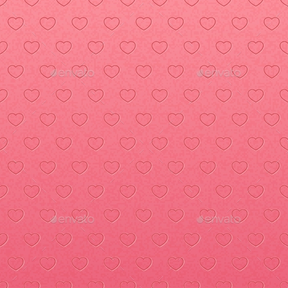 GraphicRiver Vintage Pink Pattern of Hearts 9657894 GraphicRiver Vintage Pink Pattern of Hearts 9657894