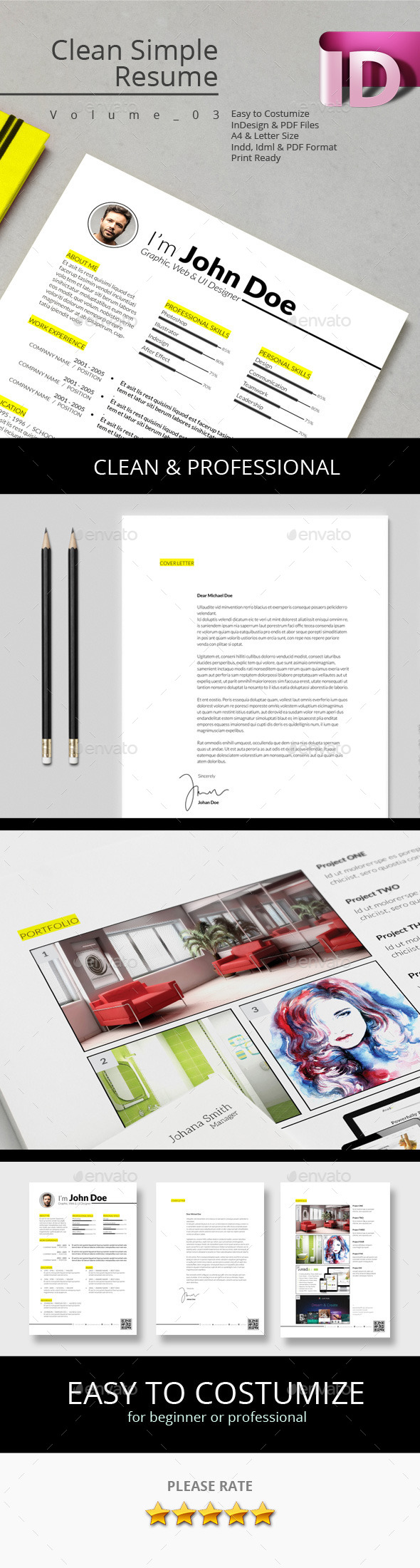 GraphicRiver Clean Simple Resume V.03 9657938 GraphicRiver Clean Simple Resume V.03 9657938
