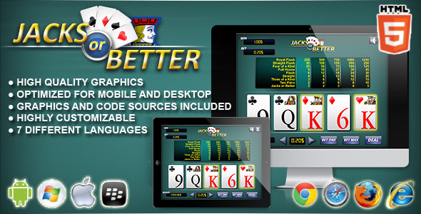 jacks or better - html5 casino game 