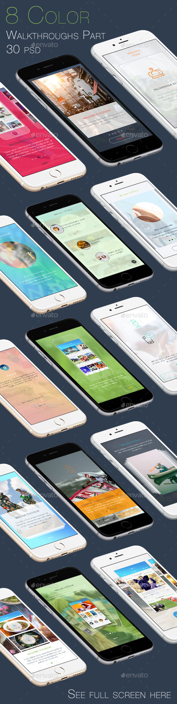 GraphicRiver 8 Color Walkthroughs Part Mobile UI Kit 9658695 GraphicRiver 8 Color Walkthroughs Part Mobile UI Kit 9658695