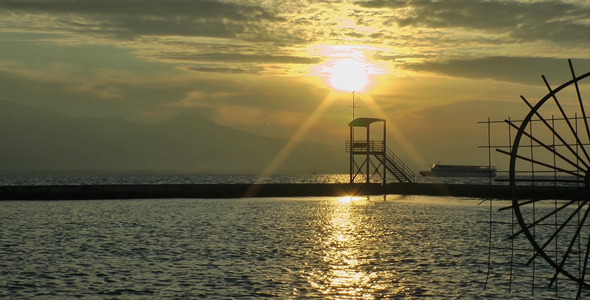 VideoHive Sunset and Ferryboat 9660753 VideoHive Sunset and Ferryboat 9660753