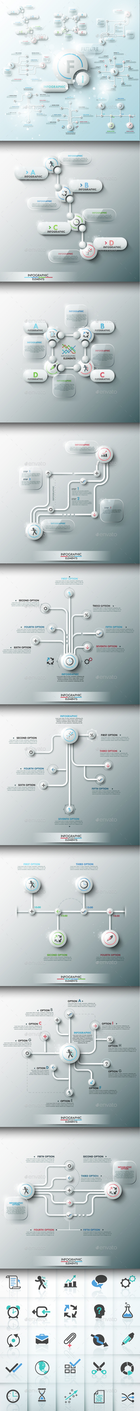 Future Infographic Templates Set Future Infographic Templates Set