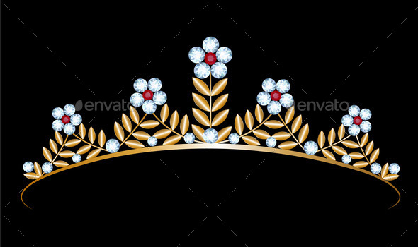 gold tiara with diamonds (Misc) Photo Download