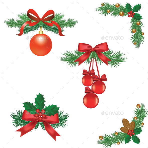 Set of Christmas tree decorations (Misc) Photo Download