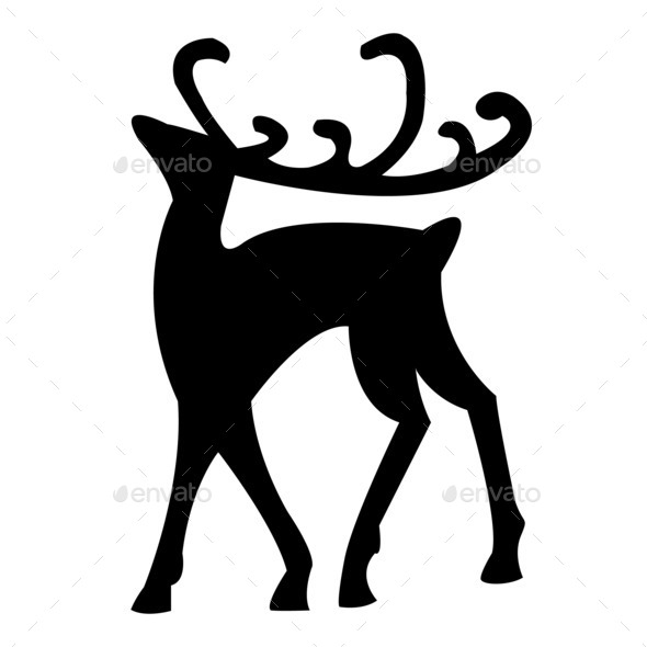 reindeer isolated on white (Misc) Photo Download