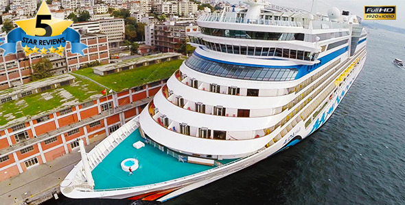 VideoHive Aerial View of Cruise Ship 2 9662021 VideoHive Aerial View of Cruise Ship 2 9662021