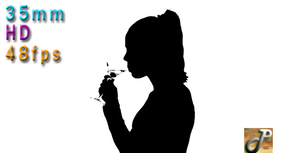 Silhouette Of Woman Drinking Martini Silhouette Of Woman Drinking Martini