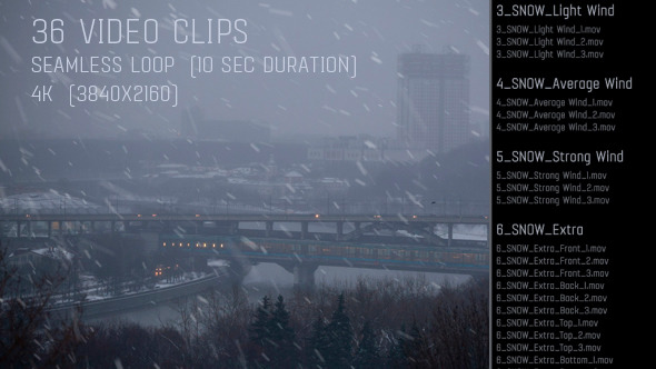 Snow 36 Realistic Clips Snow 36 Realistic Clips