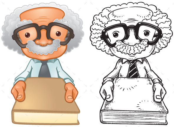 Professor Giving a Book Professor Giving a Book