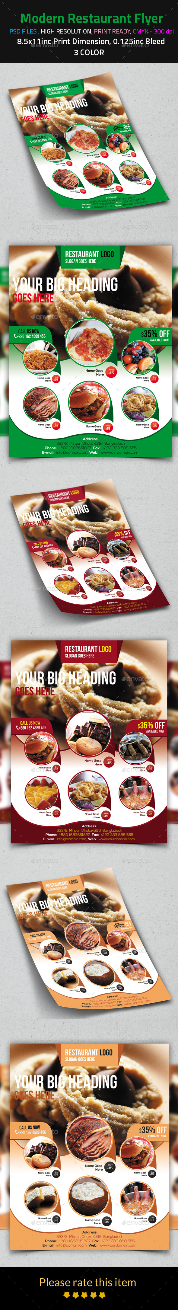 Modern Restaurant Flyer