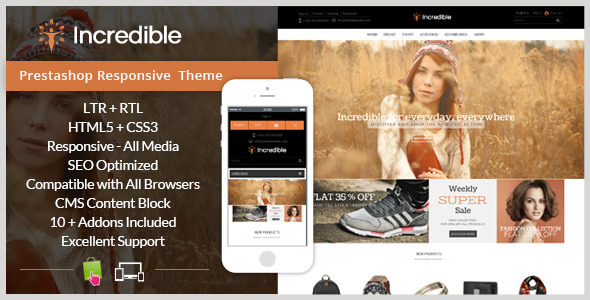 incredible - prestashop responsive theme 