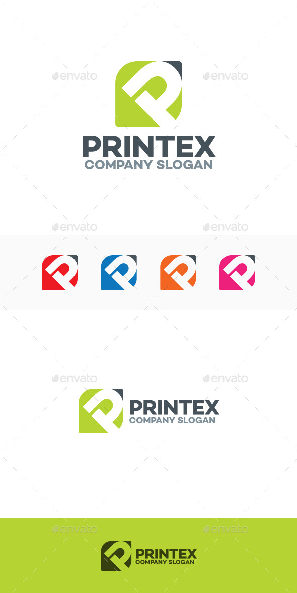 GraphicRiver Printex P Letter Logo 9663976 GraphicRiver Printex P Letter Logo 9663976