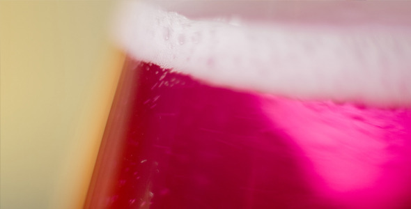 Macro Red Liquid Spinning Macro Red Liquid Spinning