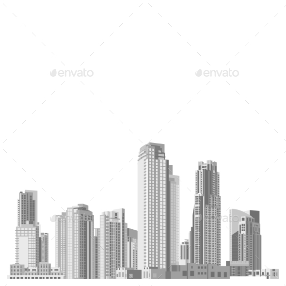 GraphicRiver Set of Skyscrapers with Diverse Architectur 9667584 GraphicRiver Set of Skyscrapers with Diverse Architectur 9667584