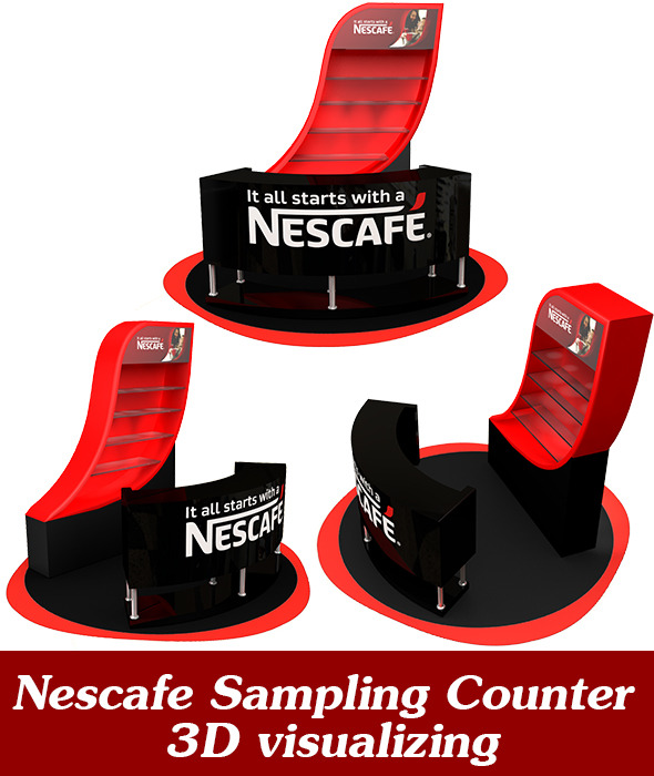 3DOcean Nescafe Sampling Counter 3D visualizing 9668953 3DOcean Nescafe Sampling Counter 3D visualizing 9668953