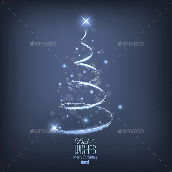GraphicRiver Abstract Christmas Tree From Light 9668976 GraphicRiver Abstract Christmas Tree From Light 9668976