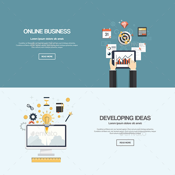 GraphicRiver Flat Designed Banners 9669138 GraphicRiver Flat Designed Banners 9669138