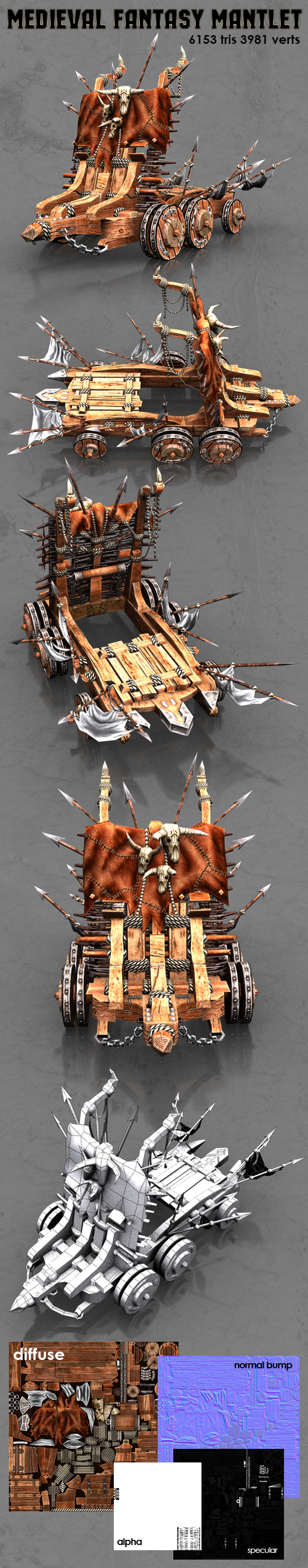 3DOcean Medieval Fantasy Mantlet 9669450 3DOcean Medieval Fantasy Mantlet 9669450