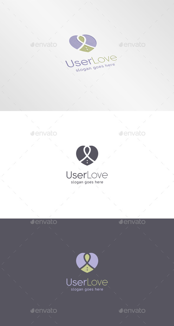 GraphicRiver User Heart Logo 9669649 GraphicRiver User Heart Logo 9669649