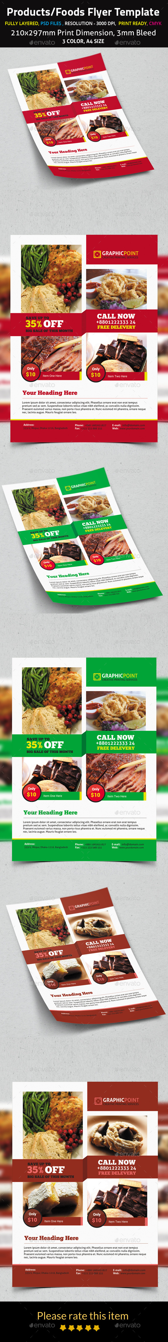 Products/Foods Flyer Template