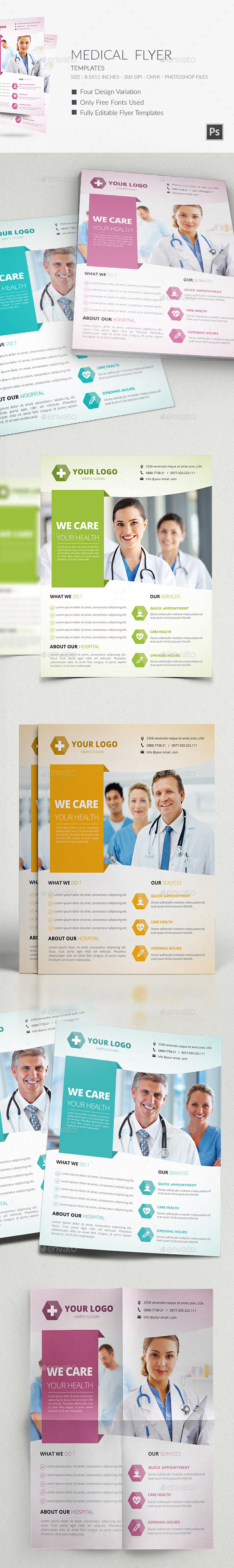 GraphicRiver Medical Flyers Templates 9636866 GraphicRiver Medical Flyers Templates 9636866