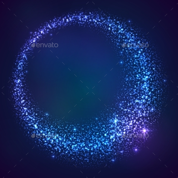 GraphicRiver Blue Shining Glitter Star Dust Frame 9670371 GraphicRiver Blue Shining Glitter Star Dust Frame 9670371