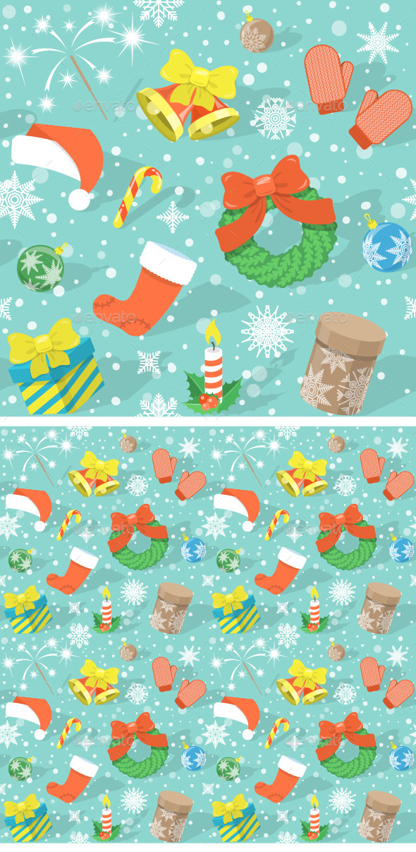 GraphicRiver Colorful Christmas Pattern 9670391 GraphicRiver Colorful Christmas Pattern 9670391