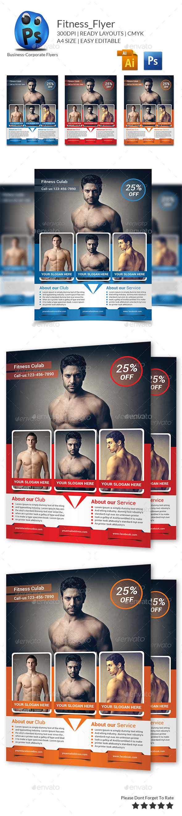 GraphicRiver Fitness Flyer Print Templates 9671112 GraphicRiver Fitness Flyer Print Templates 9671112
