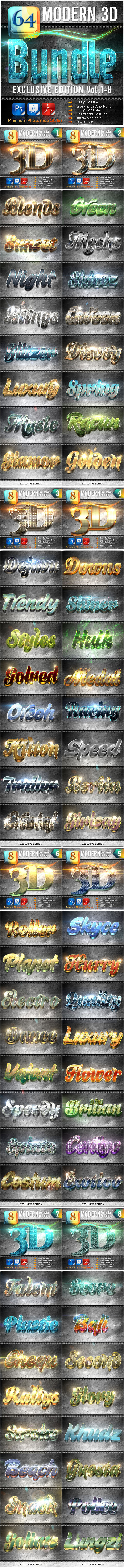 GraphicRiver 64 Modern 3D Exclusive Edition Bundle 9671396 GraphicRiver 64 Modern 3D Exclusive Edition Bundle 9671396