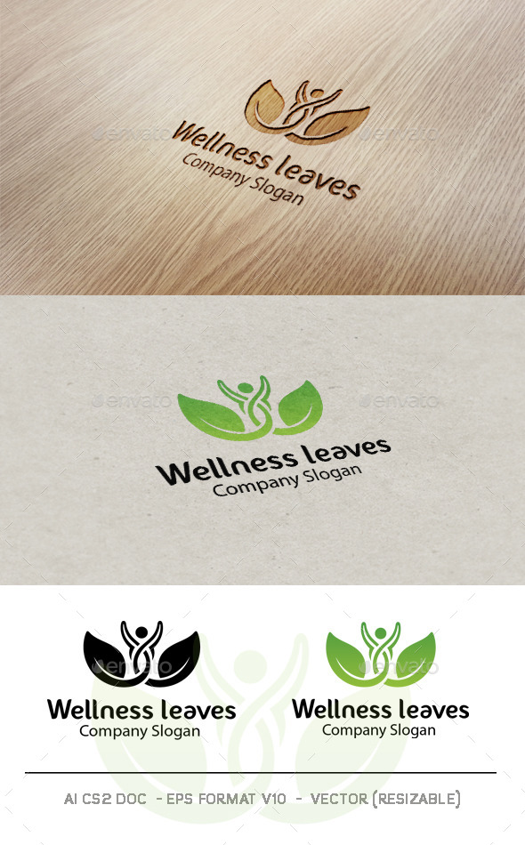 Wellness Leaves Logo Wellness Leaves Logo