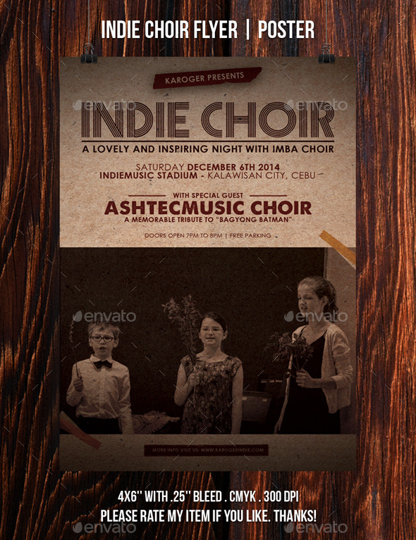 Indie Choir Flyer/Poster (Events)